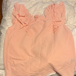 Ruffled Pink Women's Top